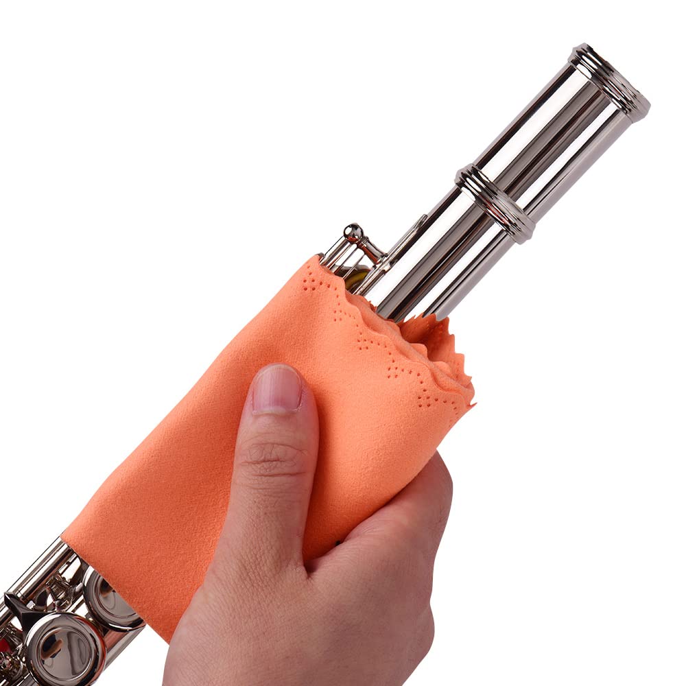 Mowind Musical Instrument Cleaning Cloth for Guitar Violin Ukulele Clarinet Trumpet Saxophone Cleaning Universal Clean Tool Soft